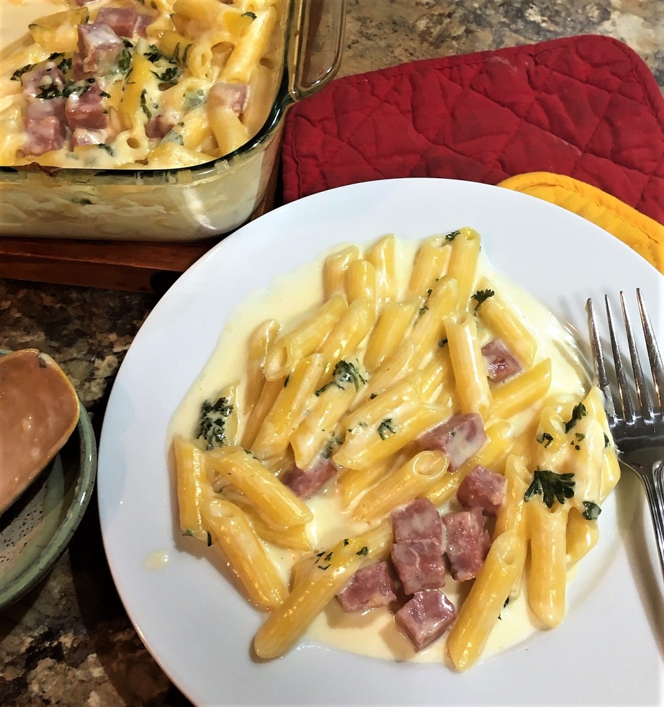 Turkey Ham Mac and Cheese