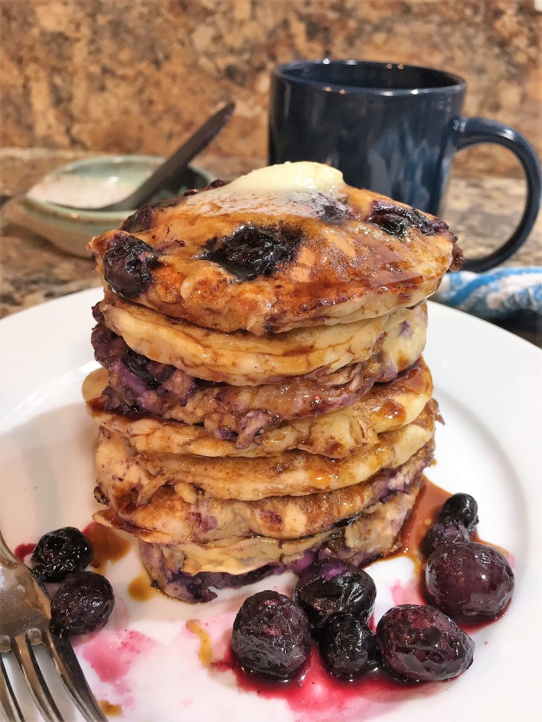 Blueberry Oatmeal Pancakes