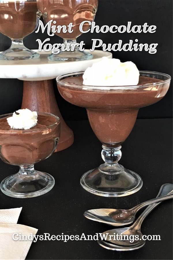 Mint Chocolate Yogurt Pudding