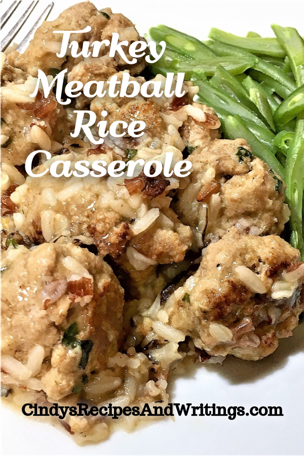 Turkey Meatball Rice Casserole