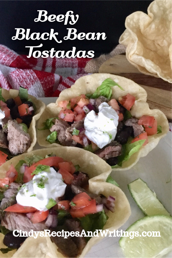 Beefy Black Bean Tostadas