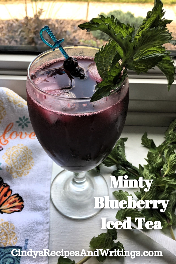 Minty Blueberry Iced Tea