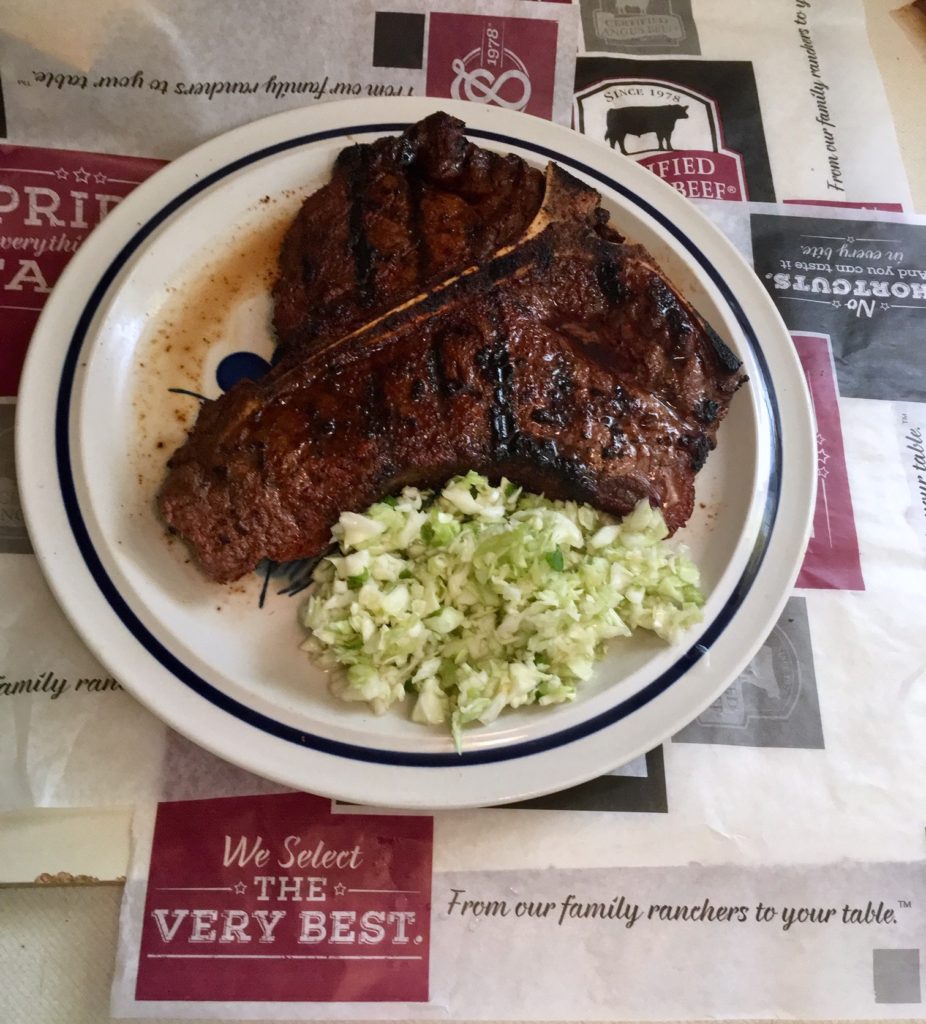 porterhouse cooked