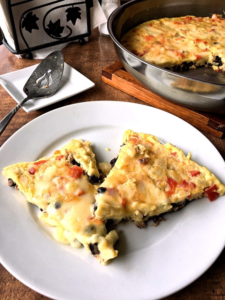 Cheesy Black Bean Frittatas