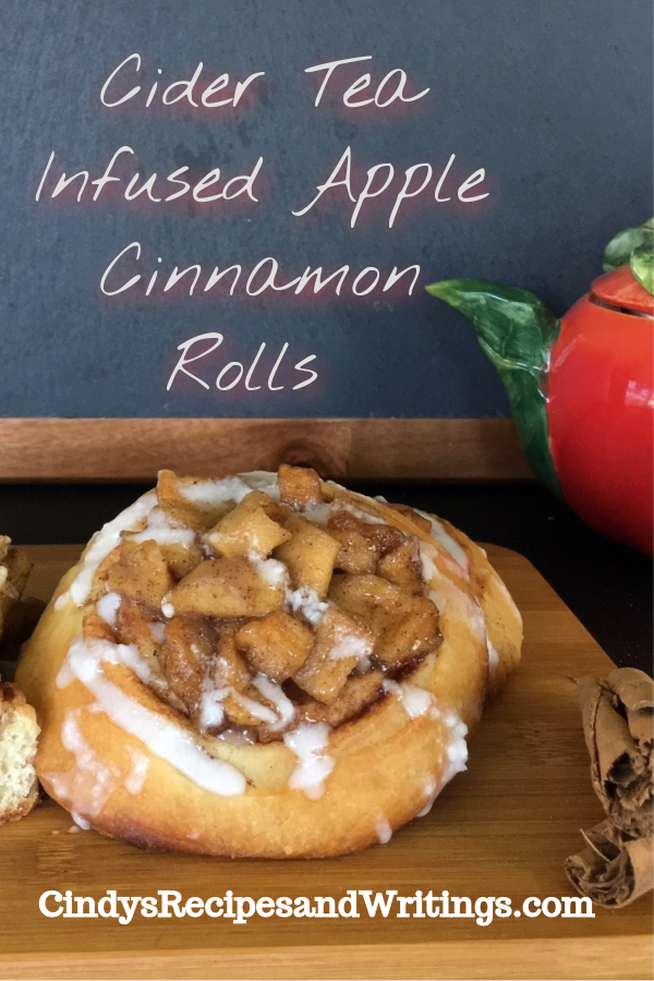 Cider Tea Infused Apple Cinnamon Rolls