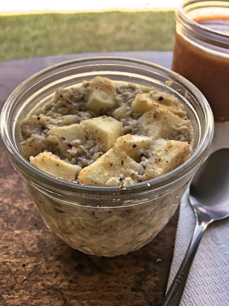 Hazelnut Apple Overnight Oatmeal