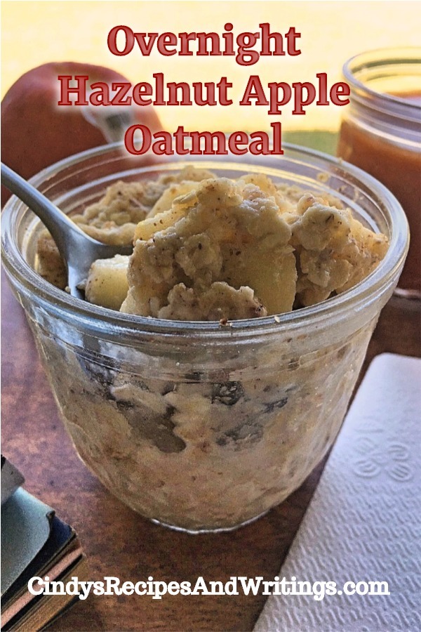 Overnight Hazelnut Apple Oatmeal