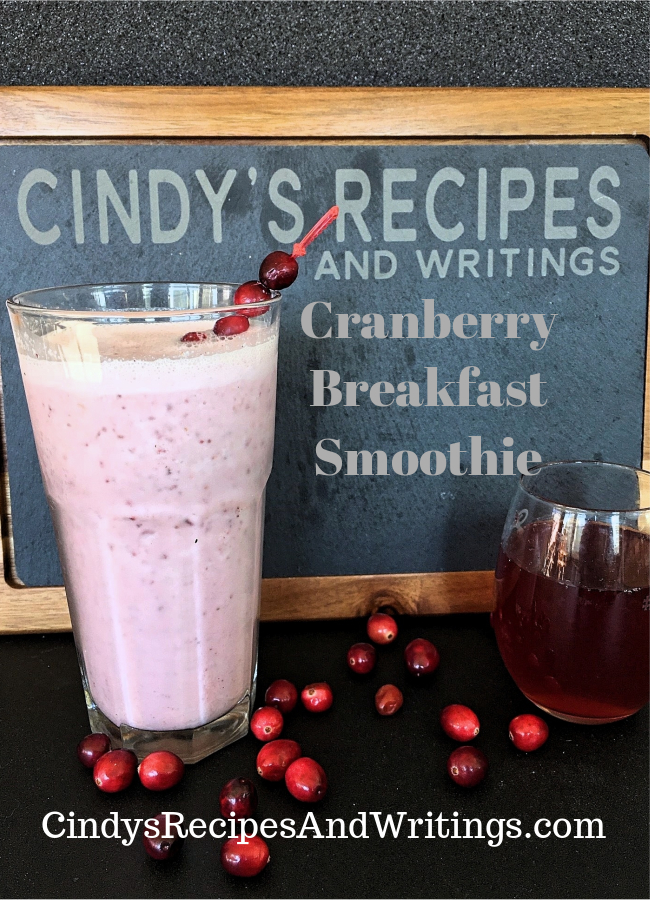 Cranberry Breakfast Smoothie 
