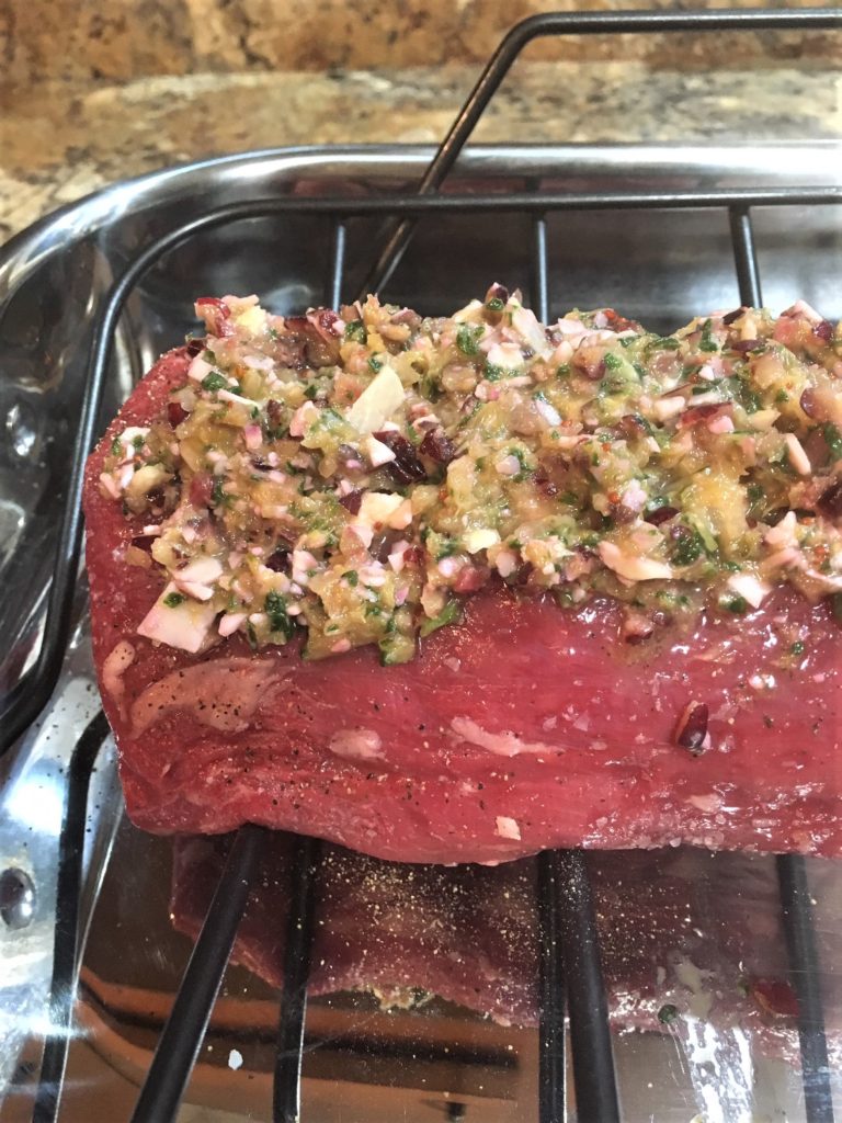 Cranberry Pesto Tenderloin Roast 