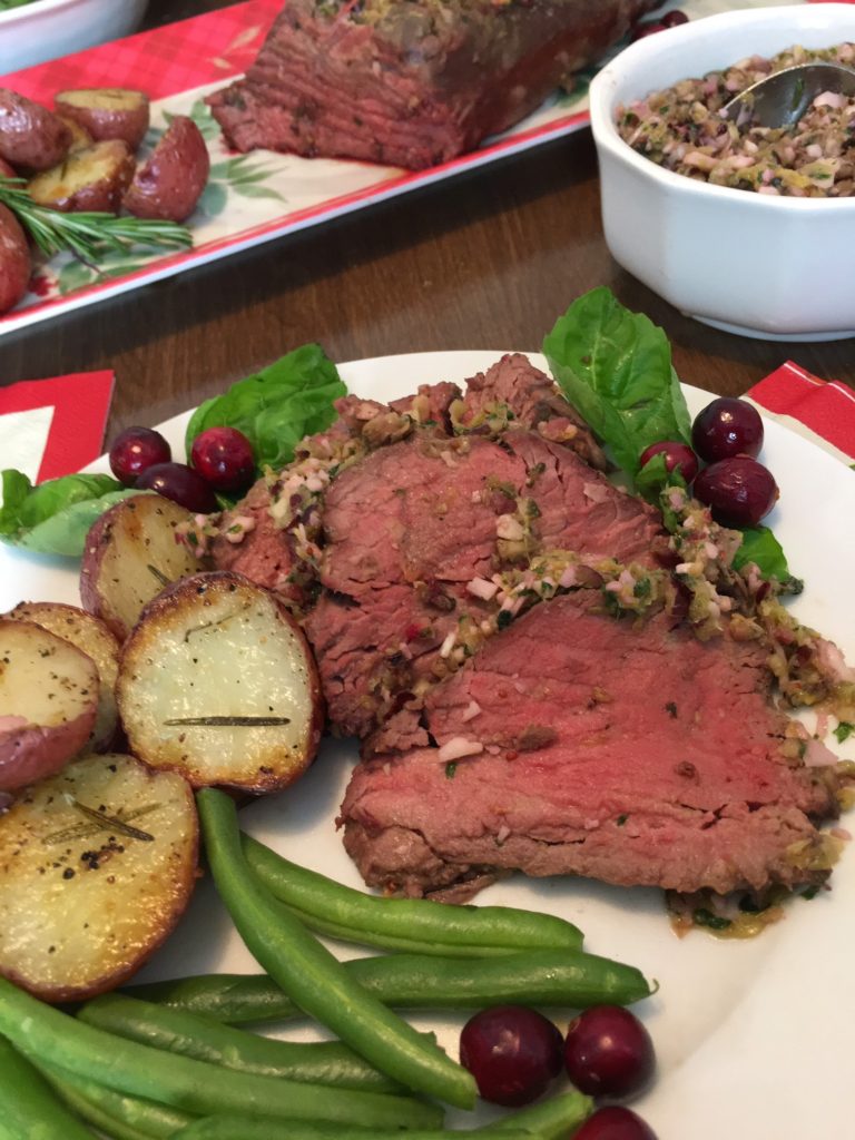 Cranberry Pesto Tenderloin Roast