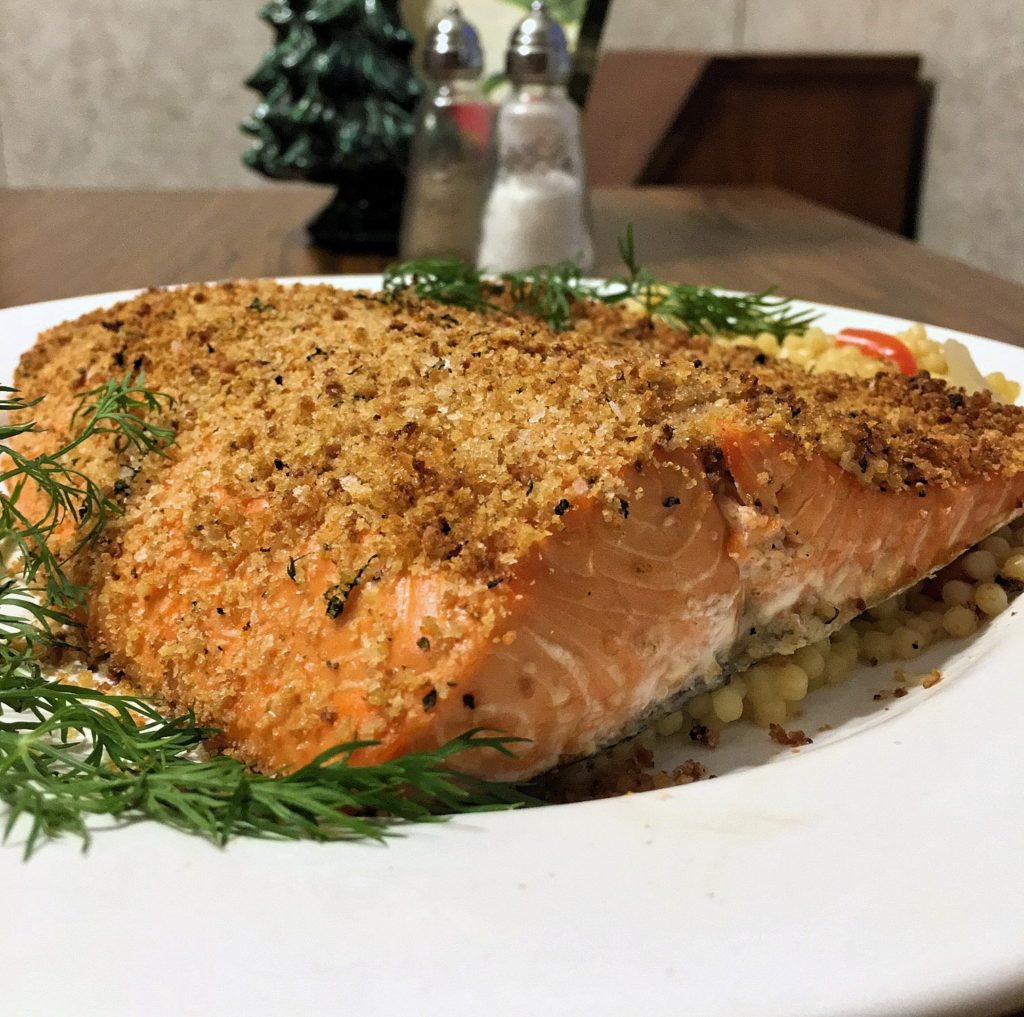 Lemon Dill Crusted Salmon