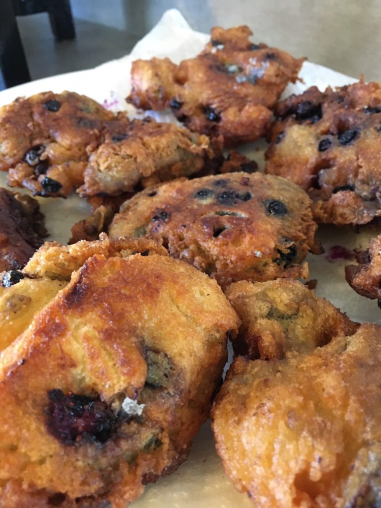 Lemon Blueberry Fritters