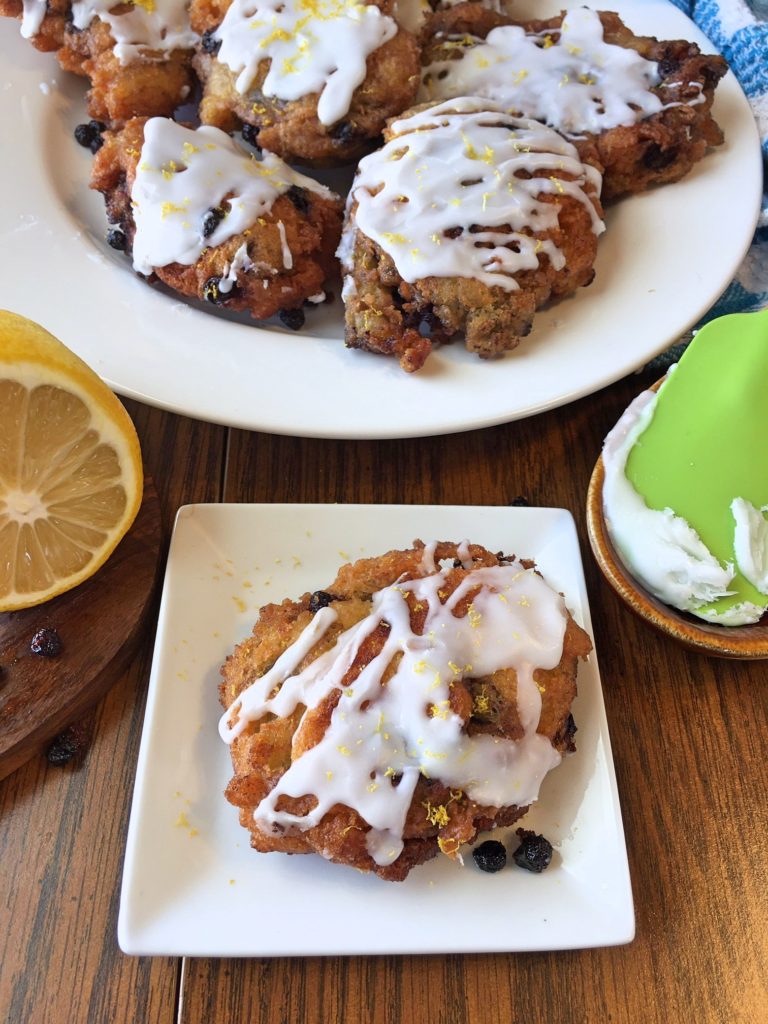 Lemon Blueberry Fritters