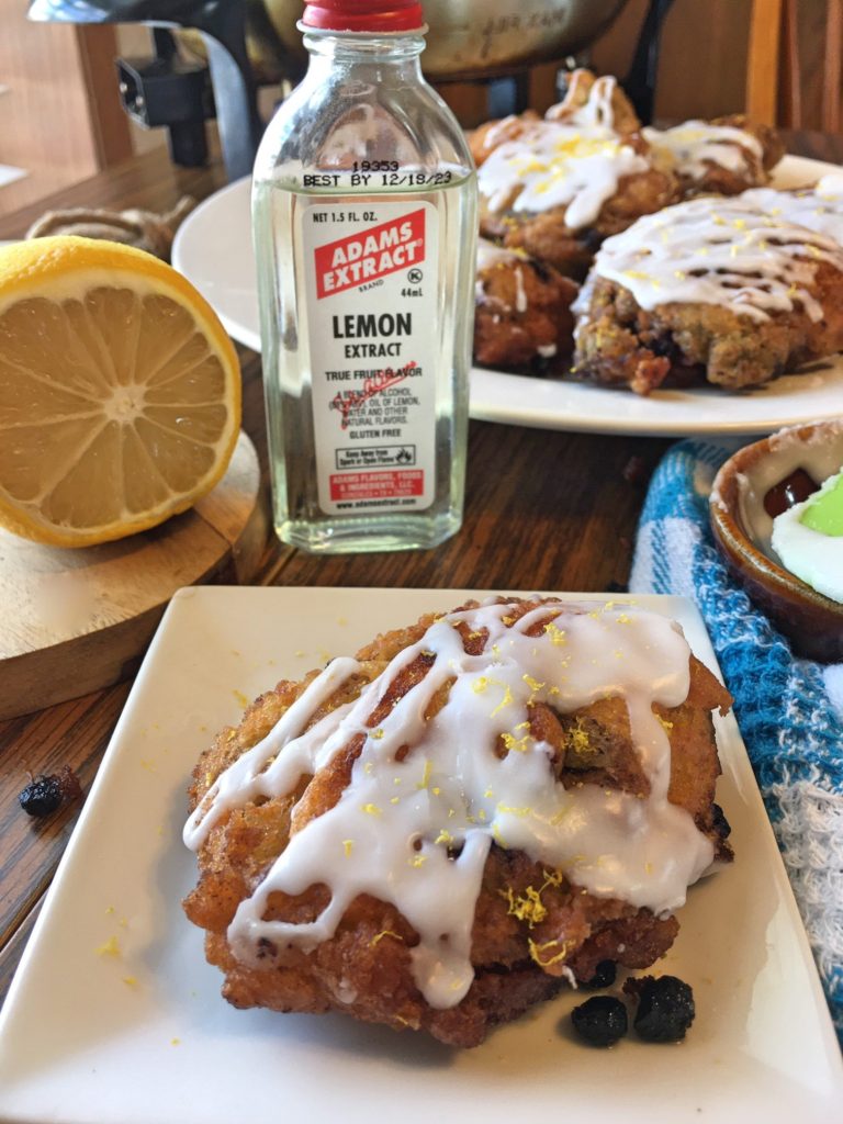 Lemon Blueberry Fritters