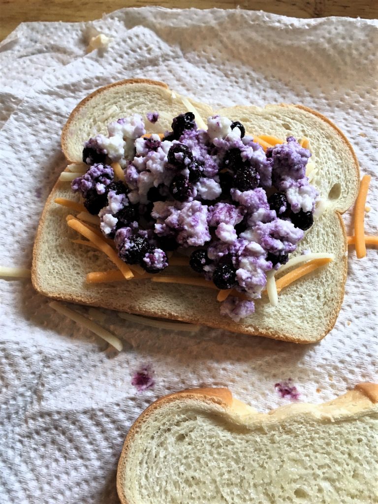 Blueberry Ricotta Grilled Cheese