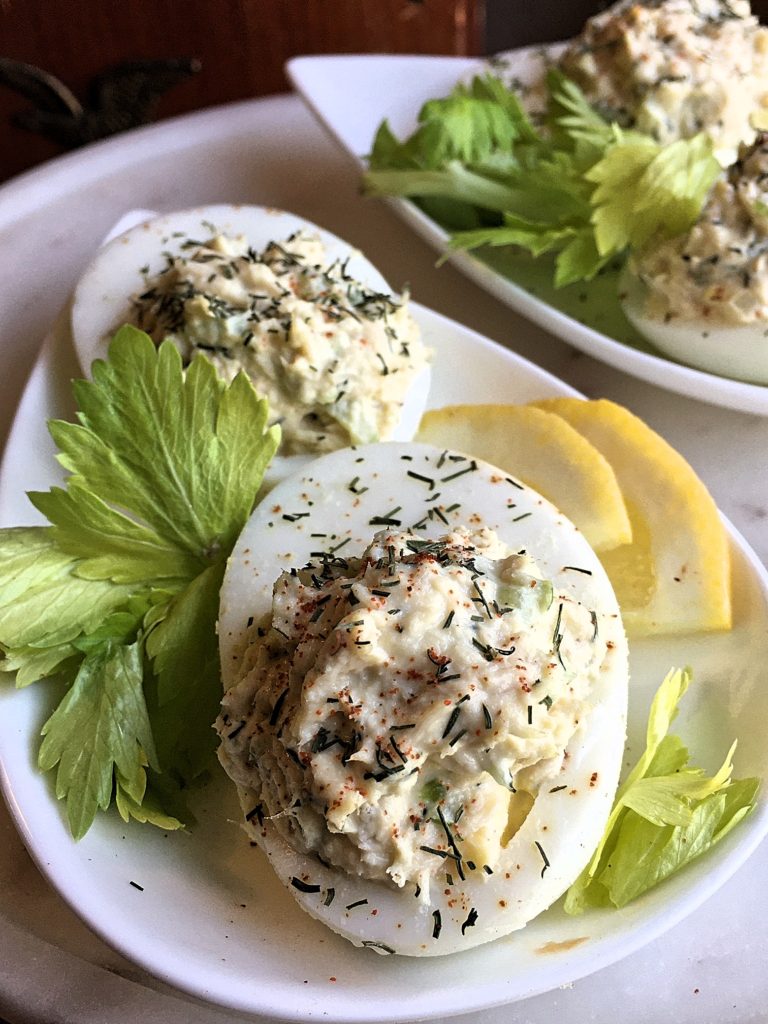 Tuna Salad Deviled Eggs