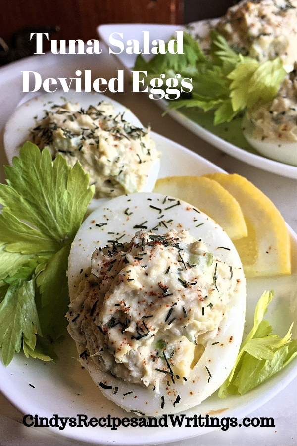 Tuna Salad Deviled Eggs