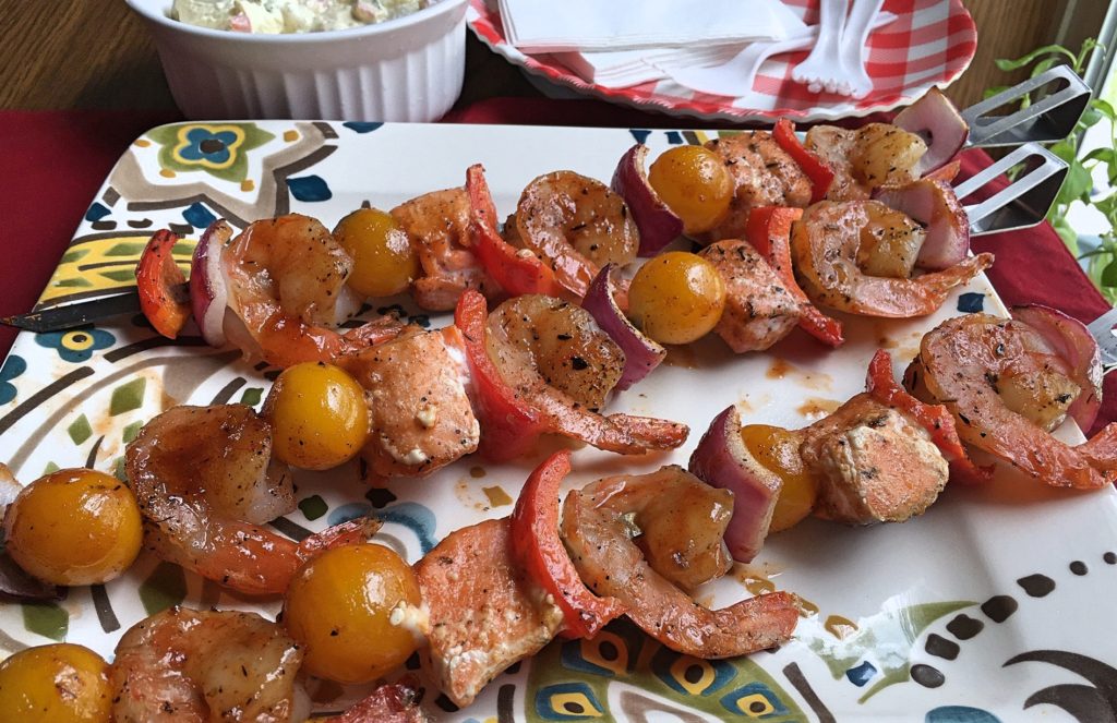 Barbecue Seafood Skewers