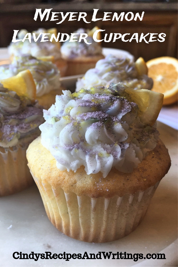 Meyer Lemon Lavender Cupcakes