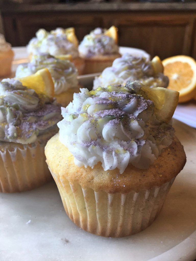 Meyer Lemon Lavender Cupcakes