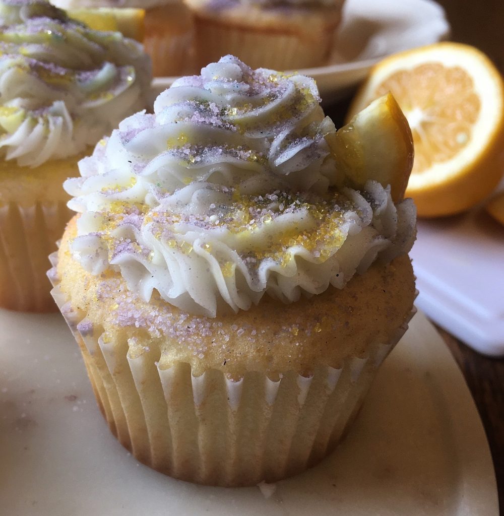 Meyer Lemon Lavender Cupcakes