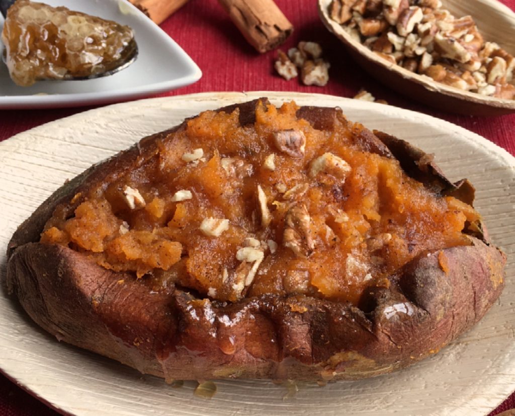 twice baked sweet potatoes