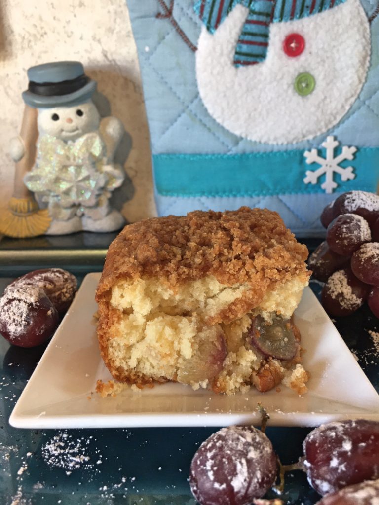 Wintery Grape Coffee Cake