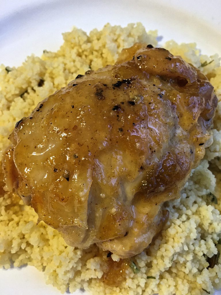 Spicy Apricot Chicken Thighs