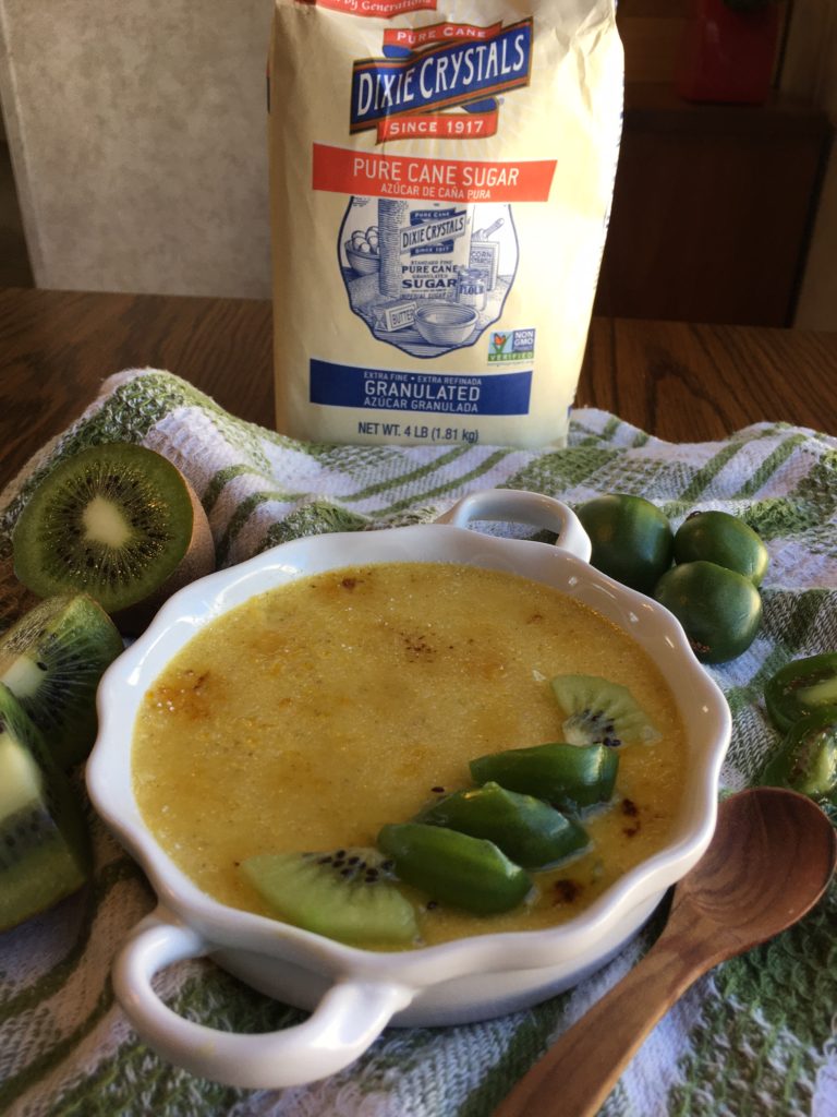 Kiwi Creme Brulee