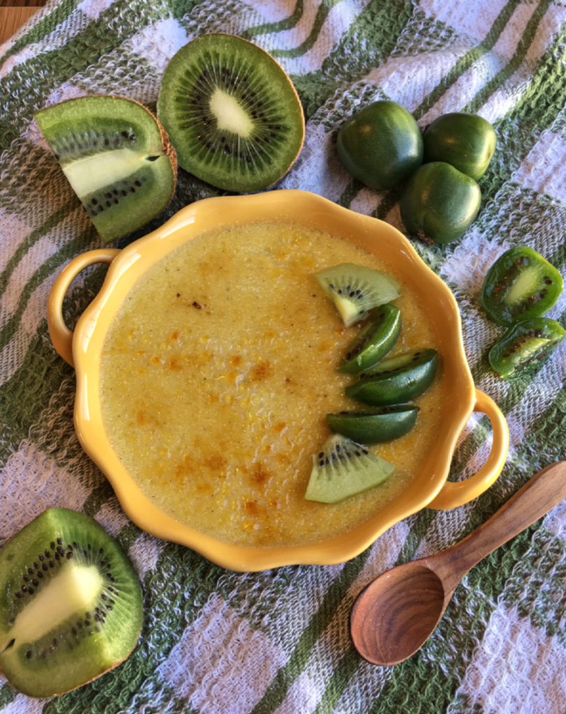 Kiwi Creme Brulee