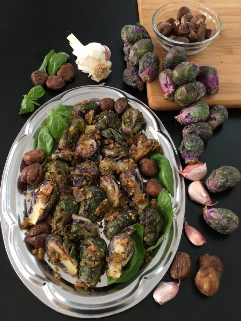 Chestnut Pesto Brussels Sprouts