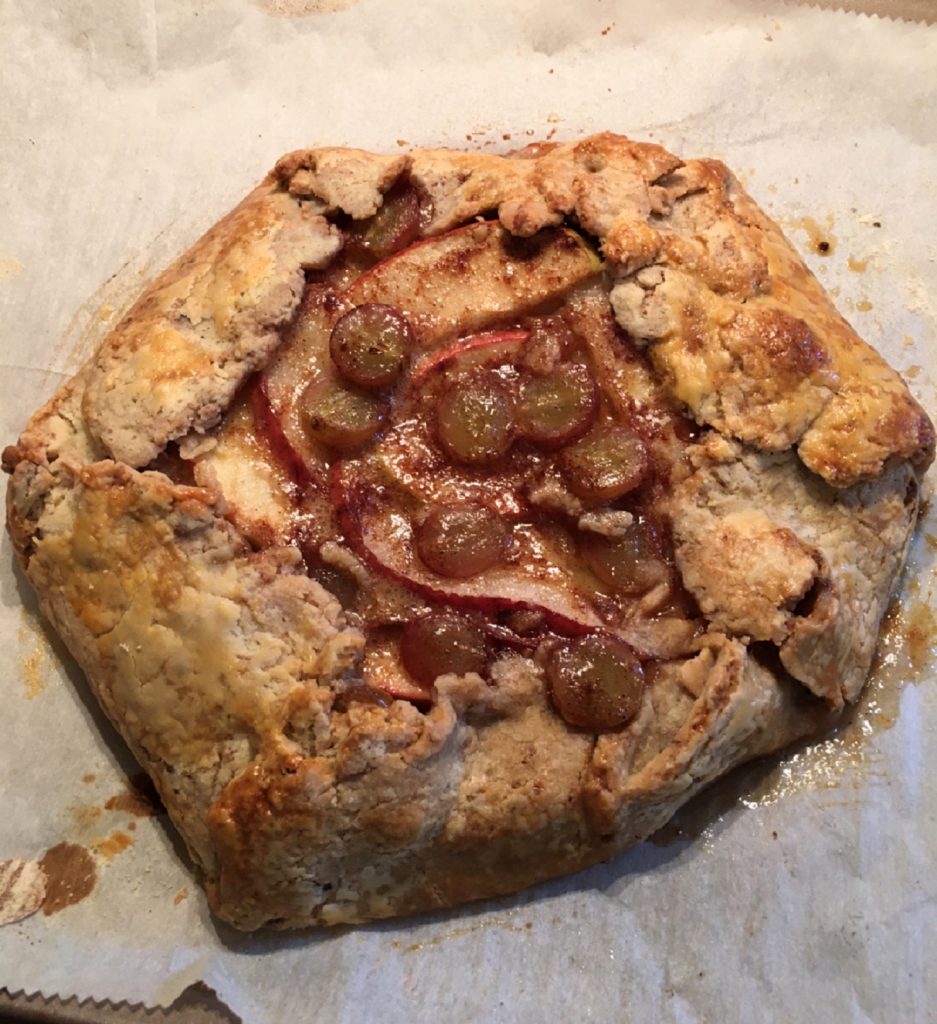 fall fruit galette baked