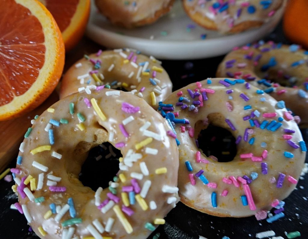 Orange Unicorn Doughnuts