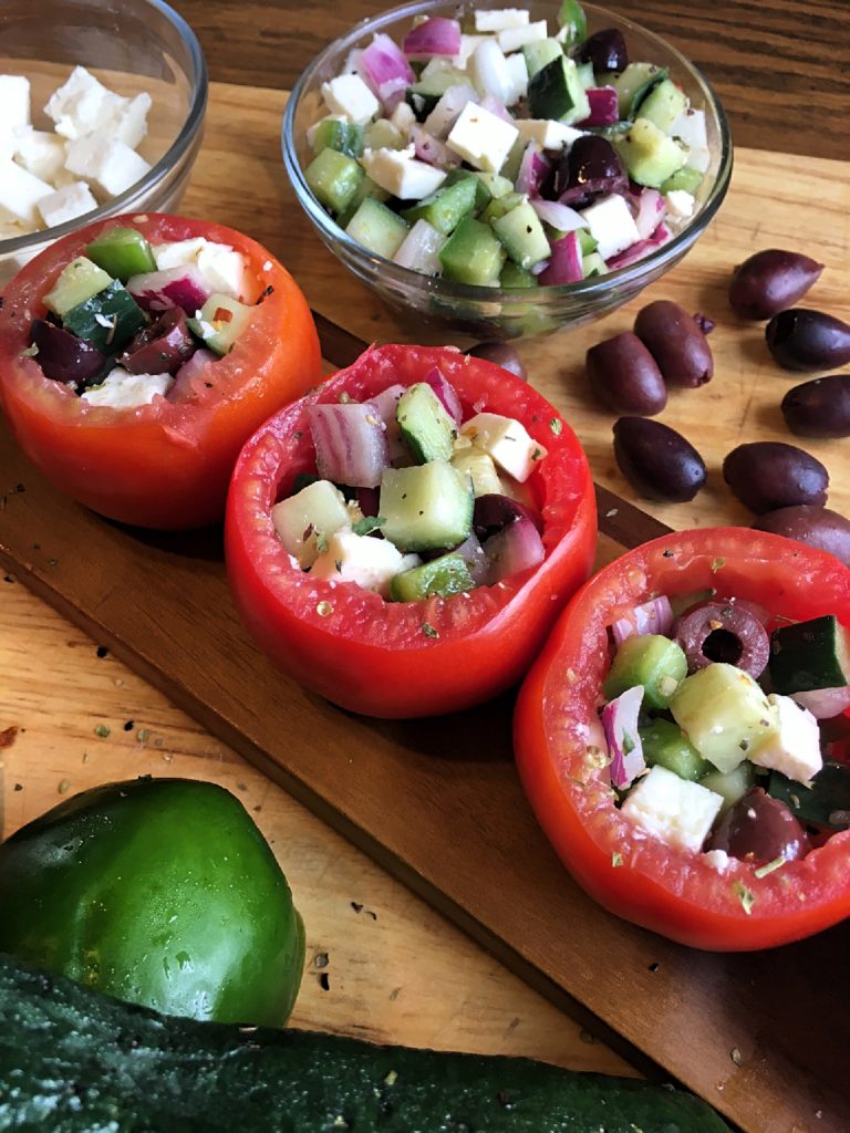 greek stuffed tomatoes