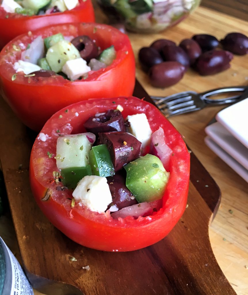 Greek Stuffed Tomatoes