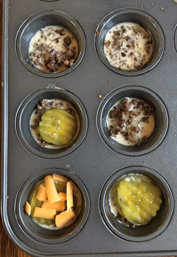 cheeseburger pie bites