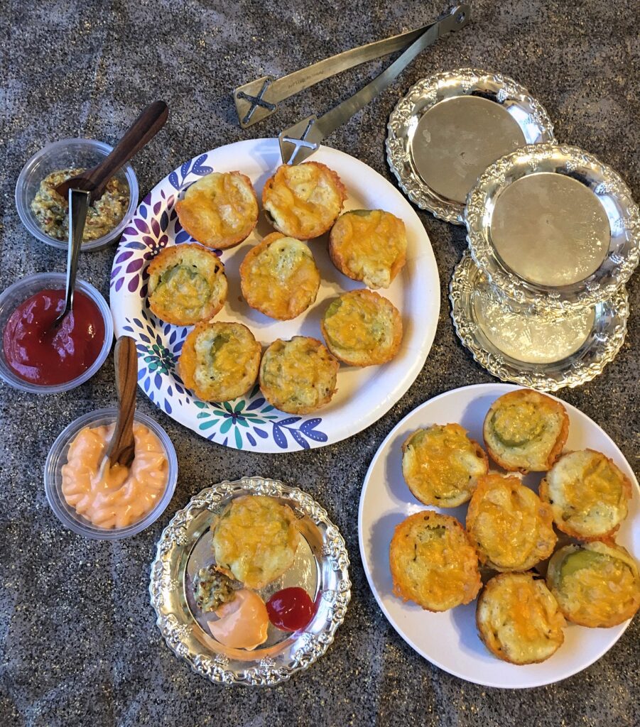 Cheeseburger pie bites