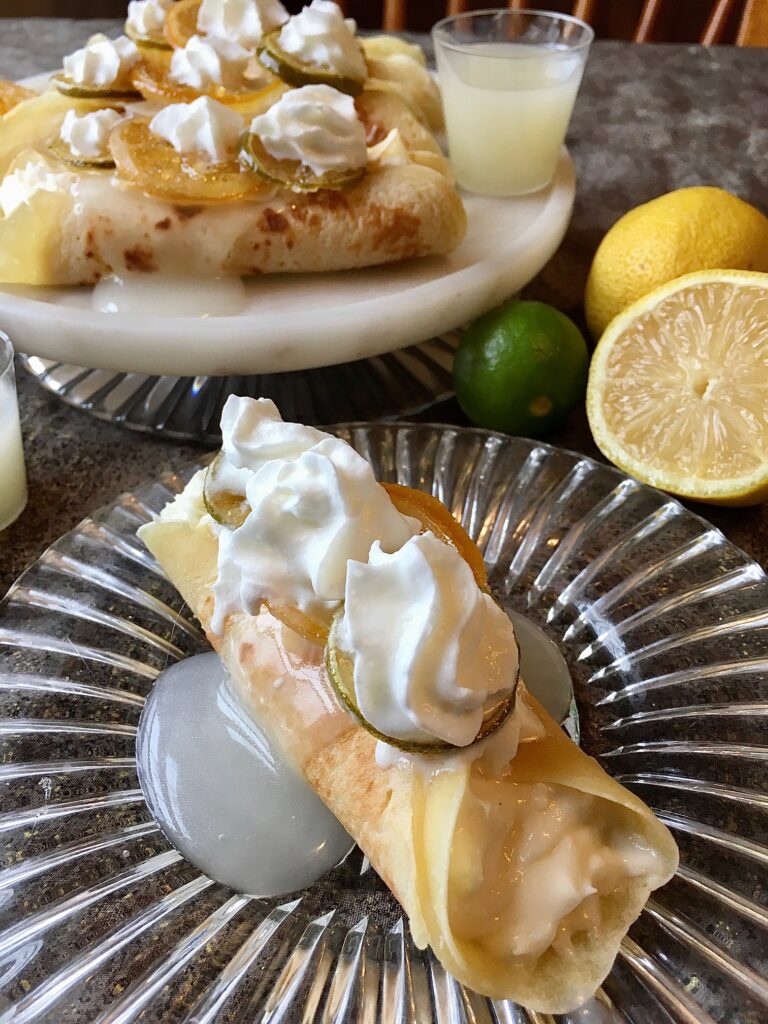 Lemon Lime Dessert Crepes