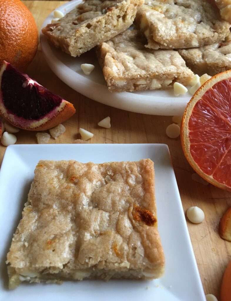 Spiced Orange Blondies