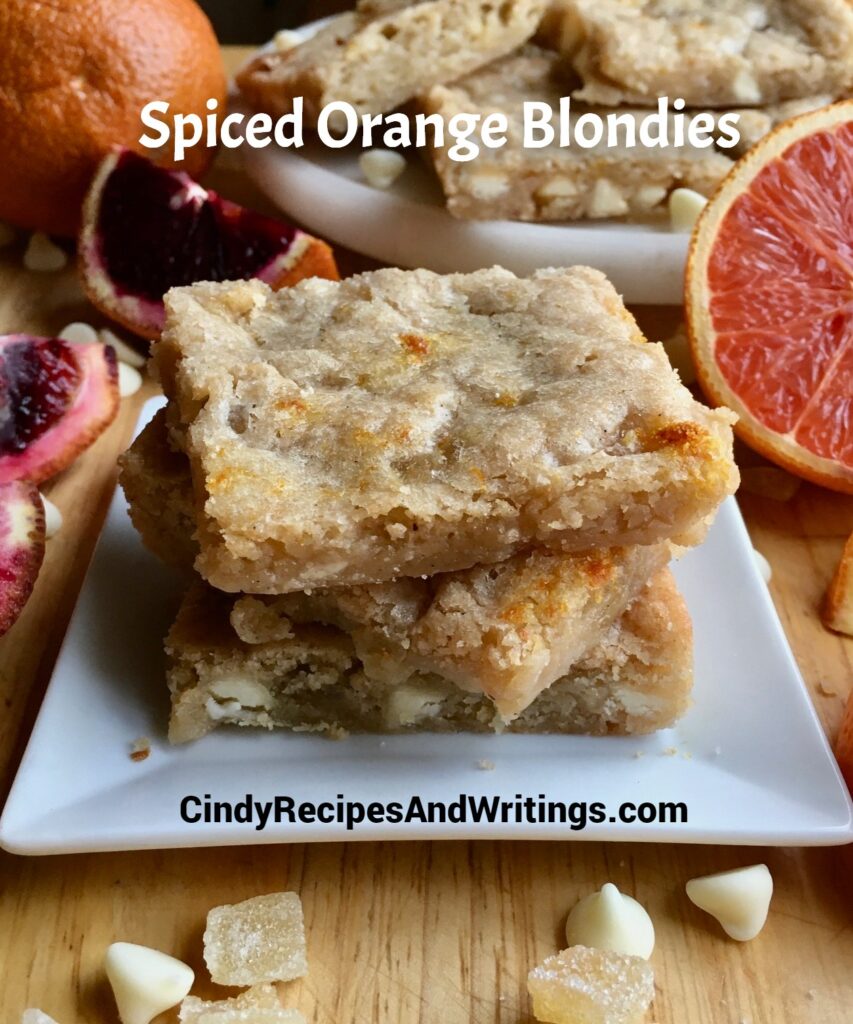 Spiced Orange Blondies