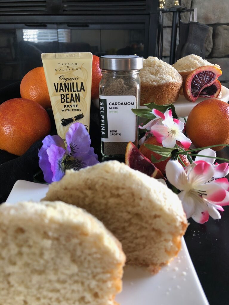 blood orange muffins