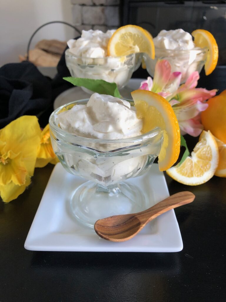 cardamom lemon mousse