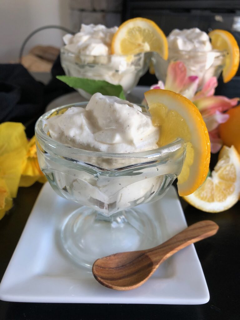 cardamom lemon mousse