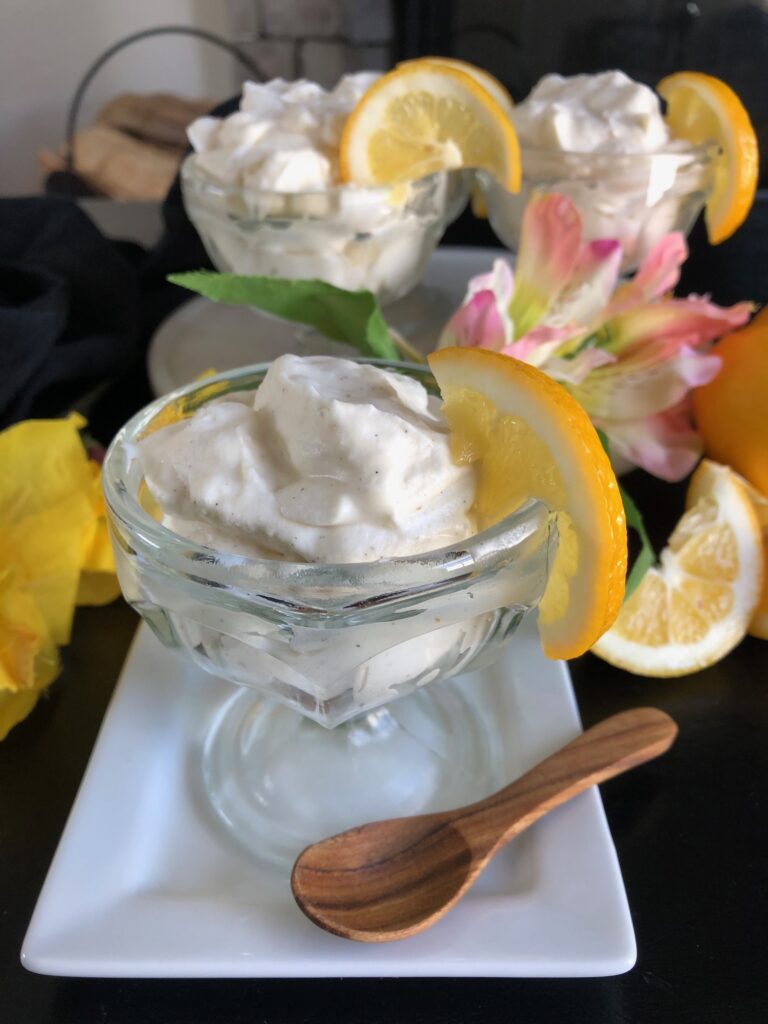 cardamom lemon mousse