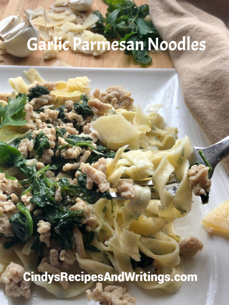 garlic parmesan noodles
