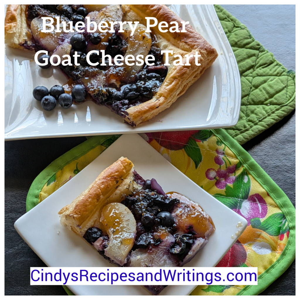 Blueberry Pear Goat Cheese Tart