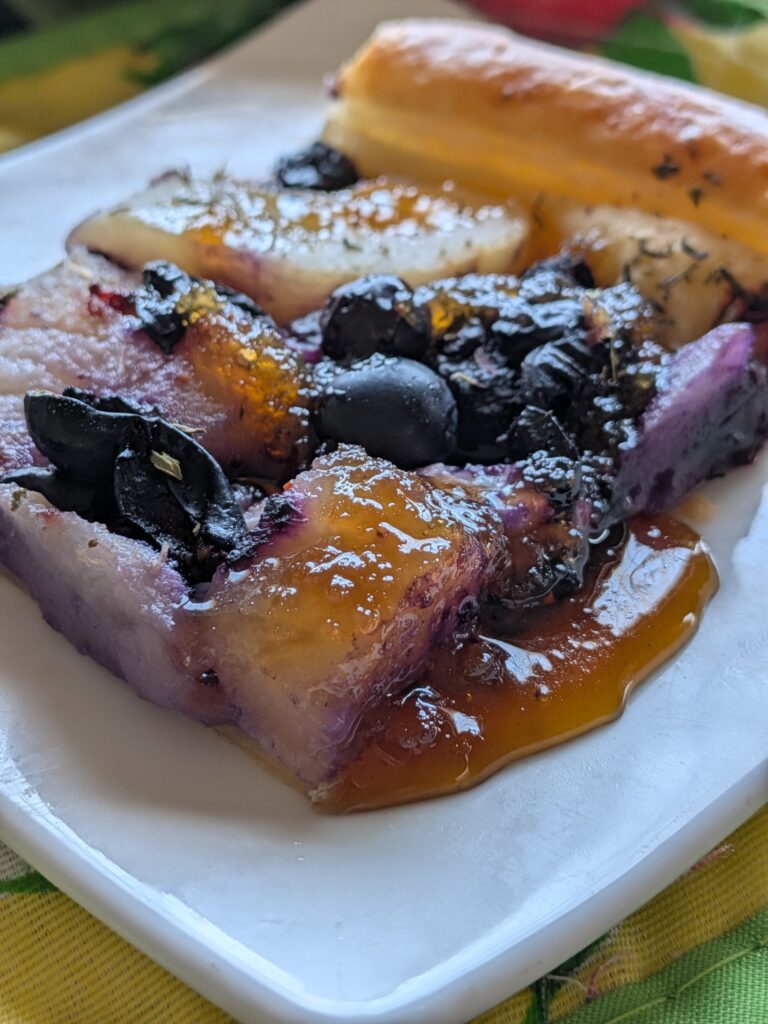 Blueberry Pear Goat Cheese Tart