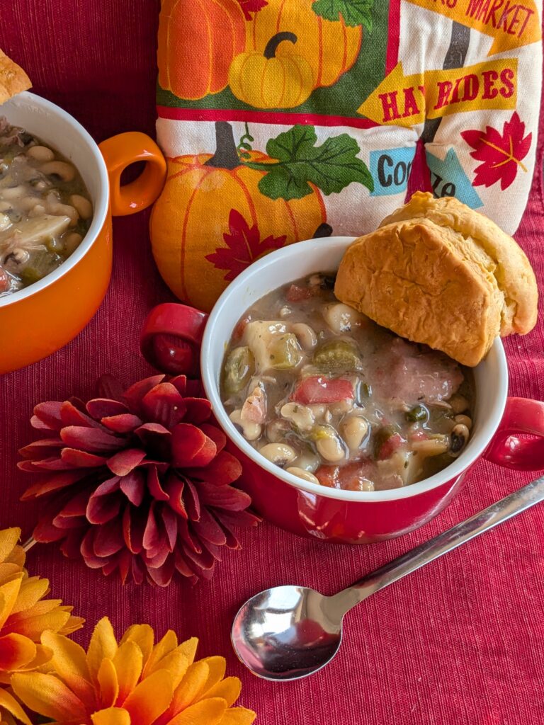 black eyed peas smoked turkey soup
