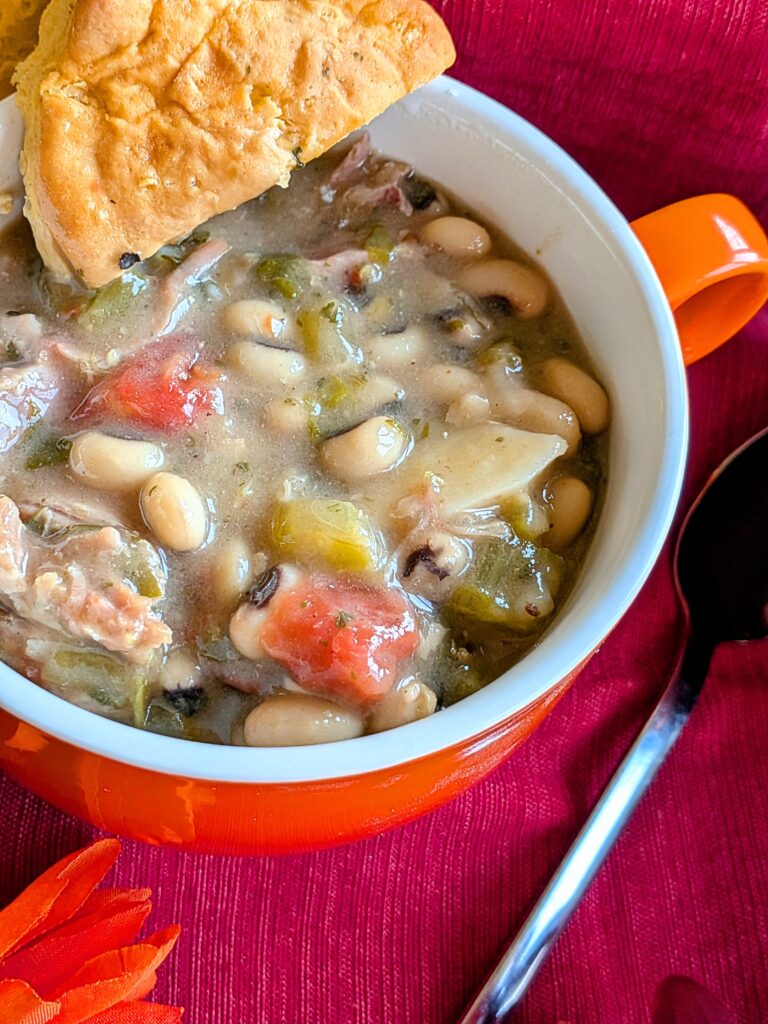 black eyed peas smoked turkey soup