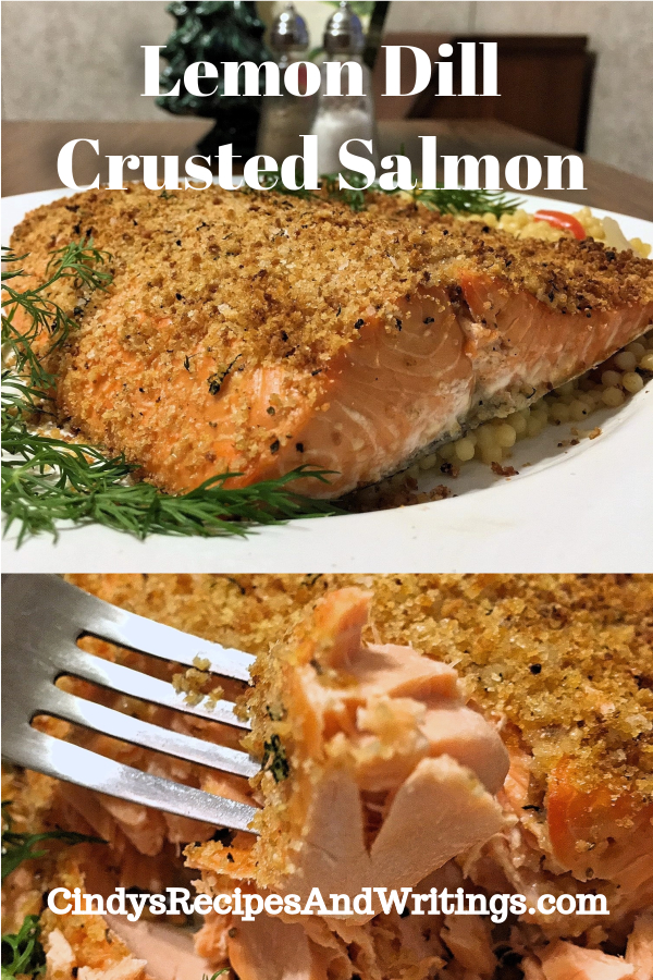 Lemon Dill Crusted Salmon #SitkaSalmonShares - Cindy's Recipes and Writings